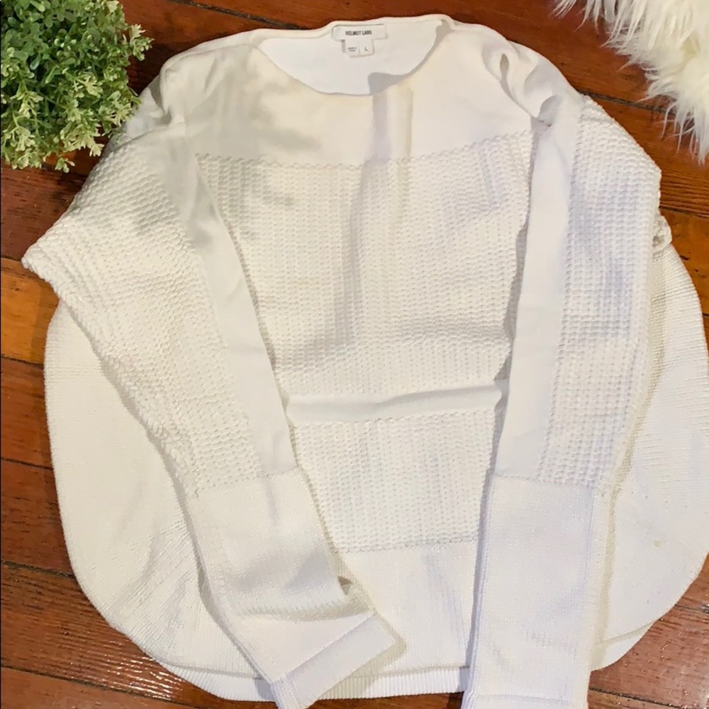 Helmut Lang white sweater